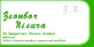 zsombor misura business card